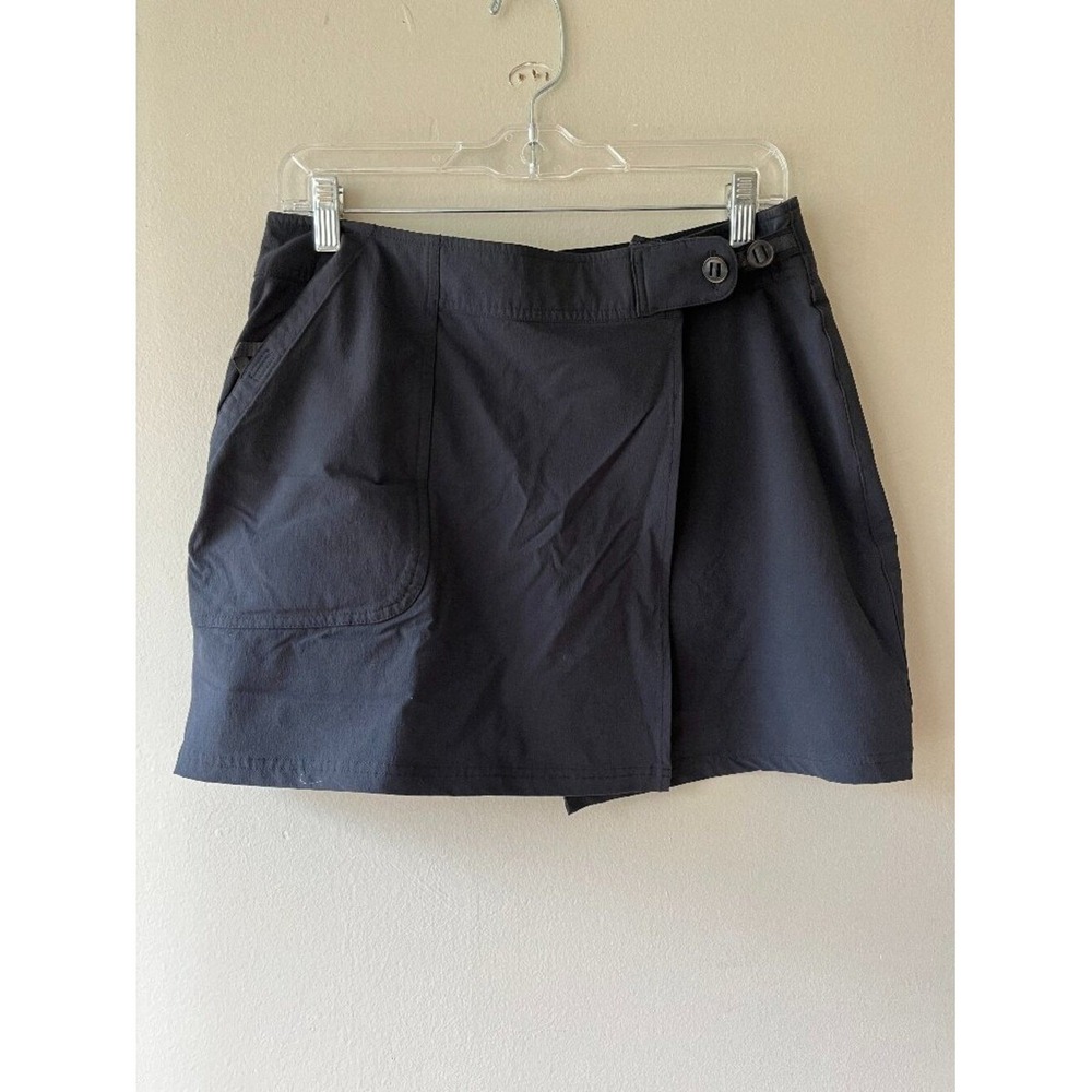 EMS Sz 6 Eastern Mountain Sports Active Wear Casual Black Skort Pockets